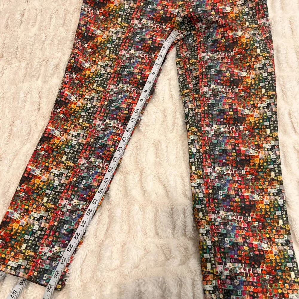 Lisette L Montreal Micro Mosaic Floral Pants Size 10